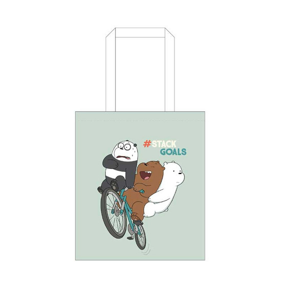 VS กระเป๋า Shopping Bag We Bare Bear เขียว