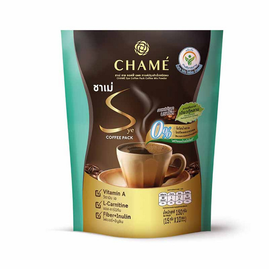 ชาเม่ชาย คอฟฟี่แพค กาแฟปรุงสำเร็จชนิดผง 150 กรัม (15 กรัม x 10 ซอง)