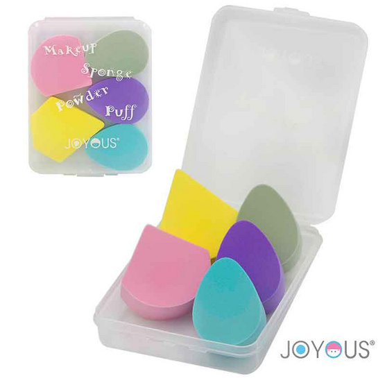 JOYOUS พัฟบรรจุกล่อง แพ็ก 3 กล่อง (คละสี คละแบบ)