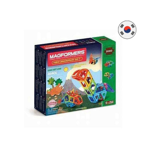 Magformers ของเล่นตัวต่อแม่เหล็ก ไดโนเสาร์ 
(เซ็ต 40 ชิ้น)