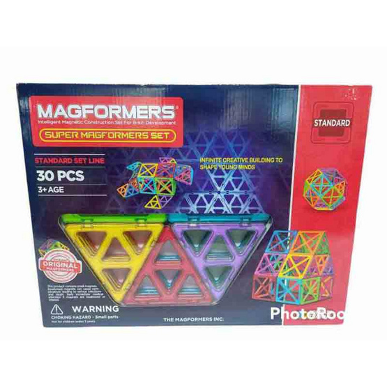 Magformers ของเล่นตัวต่อแม่เหล็ก ชุดพื้นฐานขนาดใหญ่
(เซ็ต 30 ชิ้น)