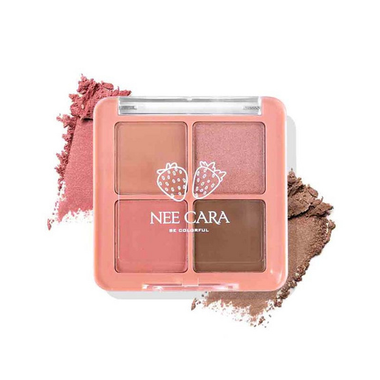 NEE CARA อายแชร์โดว์ MINI FRUIT 4 SHADE EYESHADOW PALETTE N319 - 8 g.