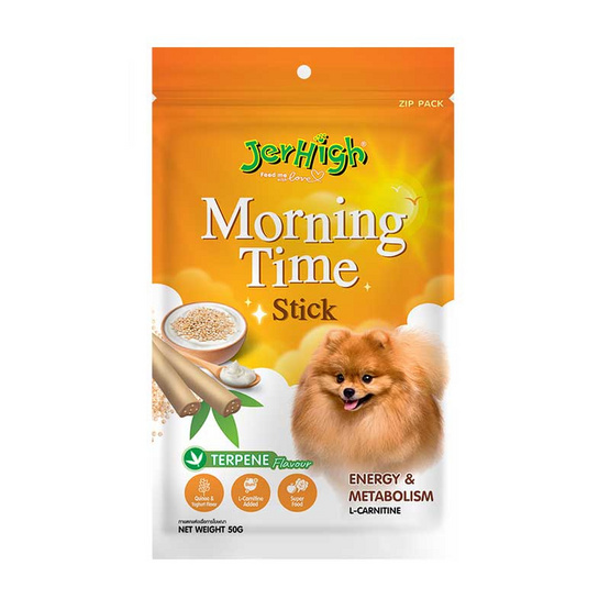 Jerhigh เทอร์ปีน MORNING-TIME ขนมสุนัข สติ๊ก 50 กรัม