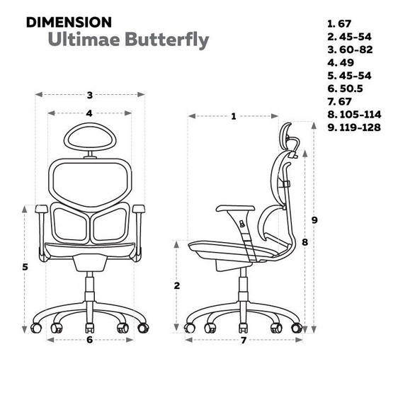 Ergotrend เก้าอี้เพื่อสุขภาพ รุ่น Ultimate Butterfly