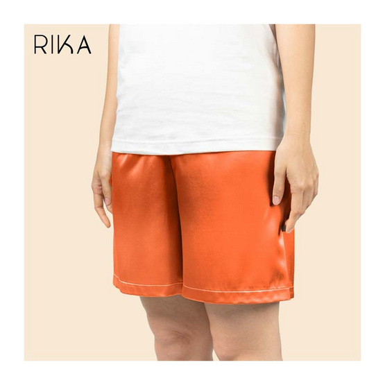 RIKA กางเกงขาสั้นใส่นอน ผ้า SATIN เนื้อนุ่ม FV3038