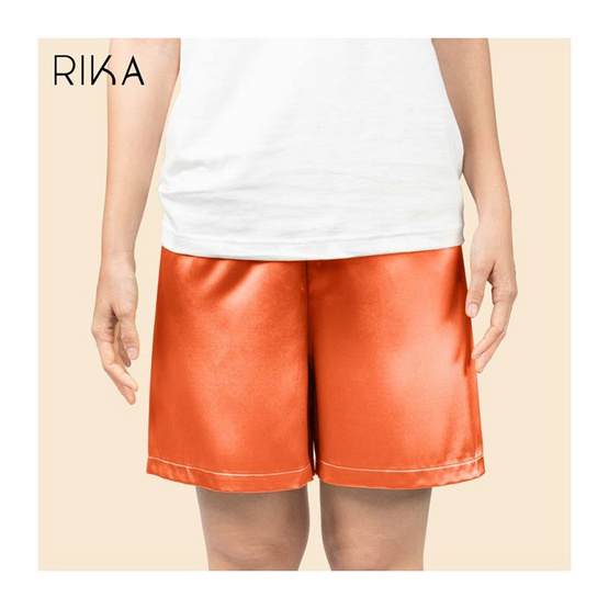 RIKA กางเกงขาสั้นใส่นอน ผ้า SATIN เนื้อนุ่ม FV3038