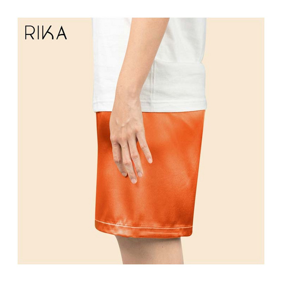 RIKA กางเกงขาสั้นใส่นอน ผ้า SATIN เนื้อนุ่ม FV3038