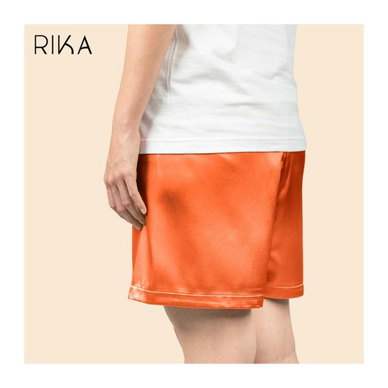 RIKA กางเกงขาสั้นใส่นอน ผ้า SATIN เนื้อนุ่ม FV3038