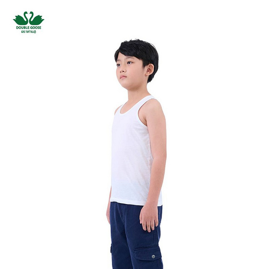 ห่านคู่ เสื้อกล้าม เด็กชาย สีขาว Junior Collection ห่านคู่ เสื้อกล้าม เด็กชาย สีขาว Junior Collection