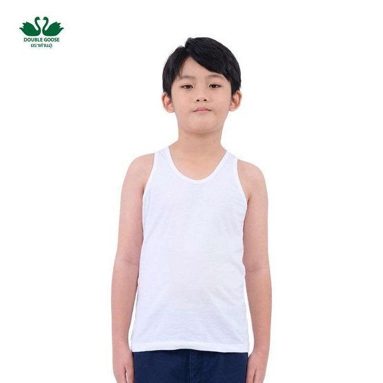 ห่านคู่ เสื้อกล้าม เด็กชาย สีขาว Junior Collection