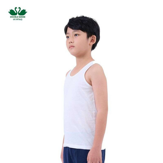 ห่านคู่ เสื้อกล้าม เด็กชาย สีขาว Junior Collection