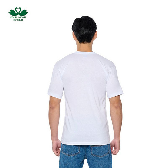 ห่านคู่ เสื้อยืดผู้ชาย คอกลม สีขาว รุ่น Classic แพ็ก 3 ตัว