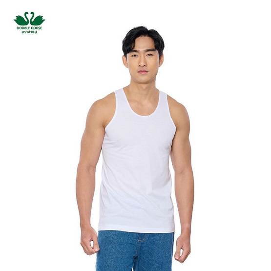 ห่านคู่ เสื้อกล้ามผู้ชาย สีขาว รุ่น Classic
