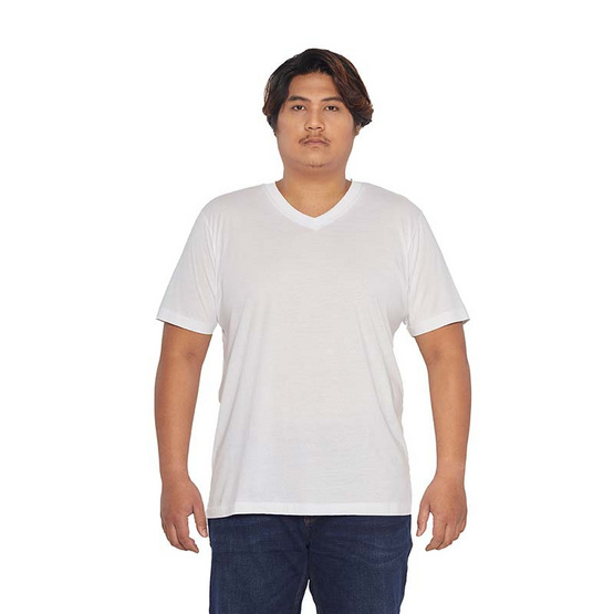 ห่านคู่ เสื้อยืดผู้ชาย คอวี สีขาว รุ่น Classic ห่านคู่ เสื้อยืดผู้ชาย คอวี สีขาว รุ่น Classic