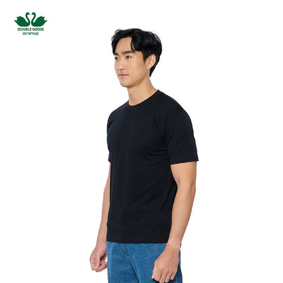 ห่านคู่ เสื้อยืดผู้ชาย คอกลม สีดำ รุ่น Classic