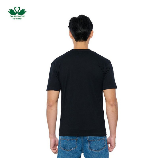 ห่านคู่ เสื้อยืดผู้ชาย คอกลม สีดำ รุ่น Classic