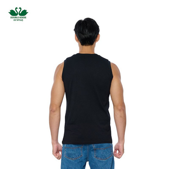 ห่านคู่ เสื้อแขนกุดผู้ชาย สีดำ รุ่น Classic