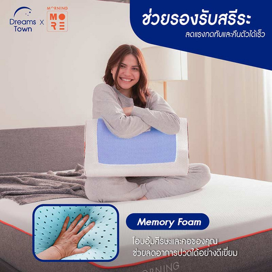 Morning Sleep หมอนเมมโมรี่โฟม รุ่น Fresh Pillow