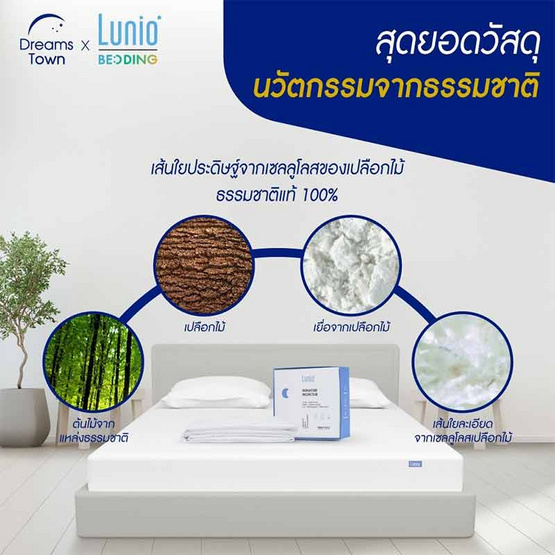 Lunio ผ้ารองกันเปื้อน รุ่น Signature Lyocell Protector