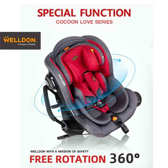 Welldon Cocoon Love คาร์ซีทเด็กแรกเกิด - 4 ขวบ