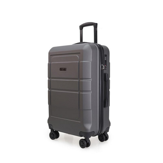 HQ LUGGAGE กระเป๋าเดินทาง รุ่น 8853 ขนาด 24 นิ้ว (สีเทา)