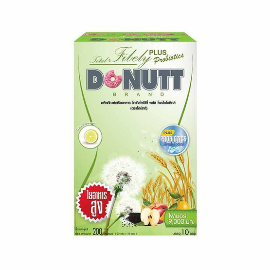 Donutt โทเทิลไฟบิลี่ พลัส โพรไบโอติกส์ 10 ซอง/กล่อง (แพ็ก4กล่อง)