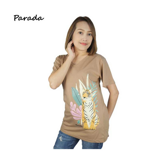 Parada เสื้อยืดแขนสั้น ผ้าคอตตอน SV9423