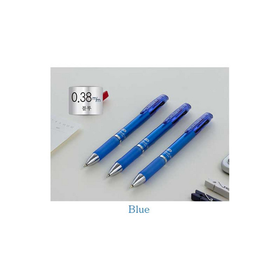 JAVA ปากกาลูกลื่น 3 ระบบ Jet3Ball-M 0.38mm. Blue ด้ามสีน้ำเงิน