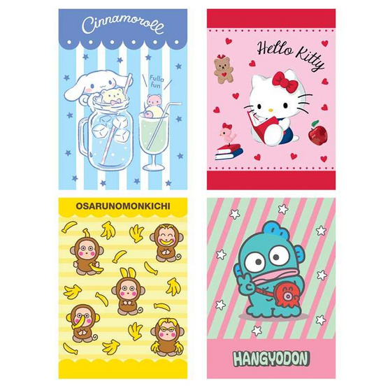 KIAN-DA สมุดปกอ่อน B5 คละลาย Sanrio (แพ็ก 4 เล่ม) KIAN-DA สมุดปกอ่อน B5 คละลาย Sanrio (แพ็ก 4 เล่ม)