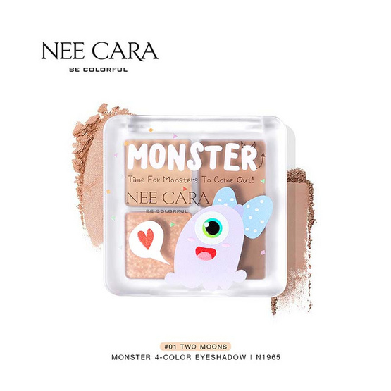 NEE CARA อายแชร์โดว์ MONSTER 4 COLOR EYESHADOW N1965 8g