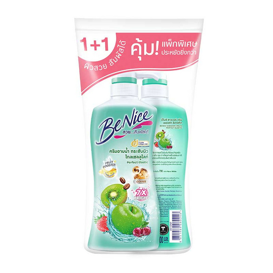 บีไนซ์ เพอเฟค อีลาสติค ชาวเวอร์ ครีม (สีเขียว) 400 มล. (แพ็กคู่) บีไนซ์ เพอเฟค อีลาสติค ชาวเวอร์ ครีม (สีเขียว) 400 มล. (แพ็กคู่)