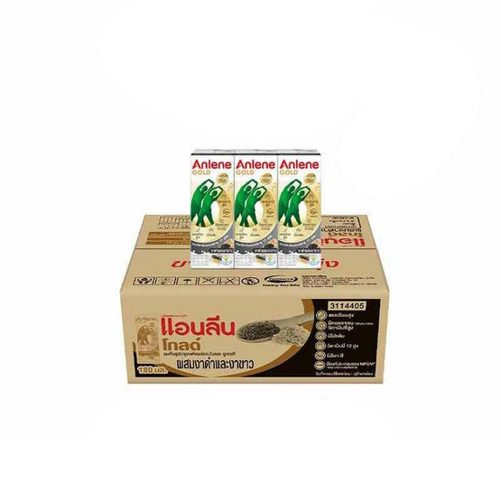 แอนลีน โกลด์5 นม UHT รสงาดำผสมงาขาว 180 มล.(ยกลัง 36 กล่อง)