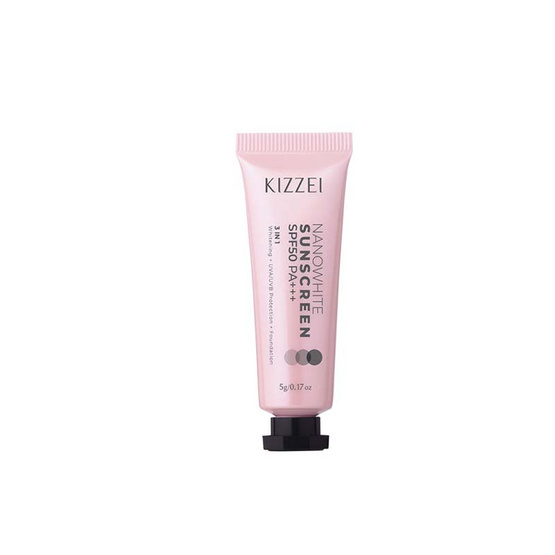 Kizzei ครีมกันแดด Nanowhite Sunscreen SPF50 PA+++ 5 กรัม