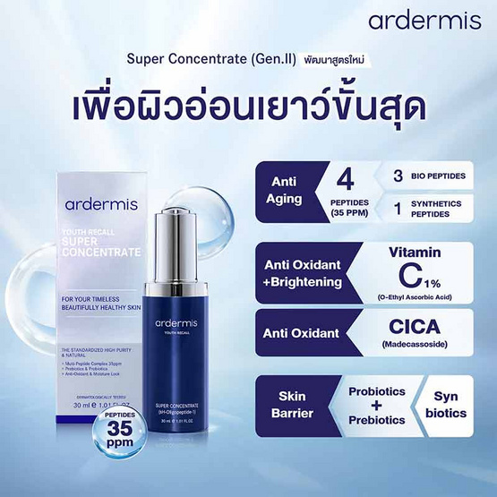 Ardermis เซรั่มบำรุงผิวหน้า Super Concentrate 30 มล.