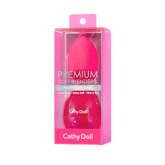 CATHY DOLL ฟองน้ำพรีเมี่ยมซอฟท์เบลนเดอร์แอนด์โปรเทคชั่นเคส