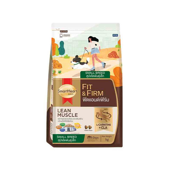 สมาร์ทฮาร์ท โกลด์ อาหารสุนัขโตพันธุ์เล็ก ฟิตแอนด์เฟิร์ม 1.5 กก.