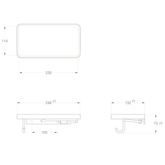 MOGEN ที่วางของ 1 ชั้นพร้อมที่ใส่กระดาษชำระ รุ่น ACA0411