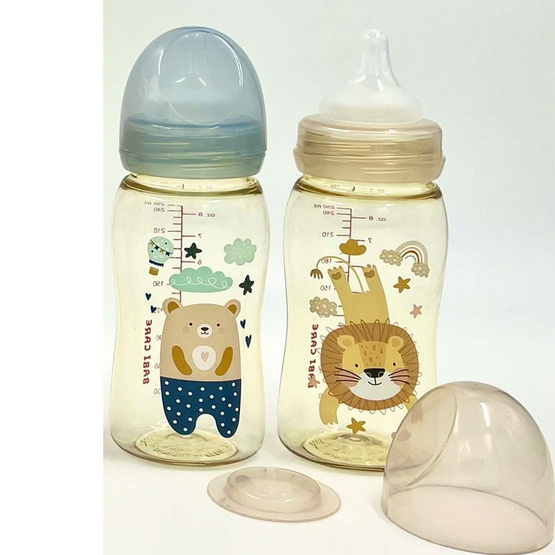 BABICARE ขวดนม 8 ออนซ์ ไตรตัน สีชา แพ็ก 2 คละสี/คละลาย BABICARE ขวดนม 8 ออนซ์ ไตรตัน สีชา แพ็ก 2 คละสี/คละลาย