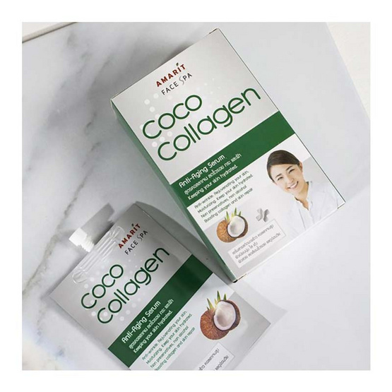 Amarit เซรั่ม Coco Collagen  Anti-Aging 10มล. (6ซอง)