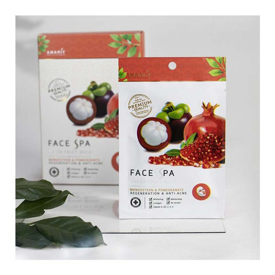 Amarit มาส์กแผ่น Fresh Fruit Mask Anti-Acne 25มล. (10ซอง)