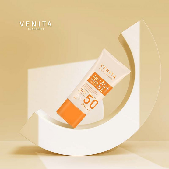 Venita ครีมกันแดด Anti-Acne Care Sunscreen SPF 50 PA+++PLUS 30 มล.