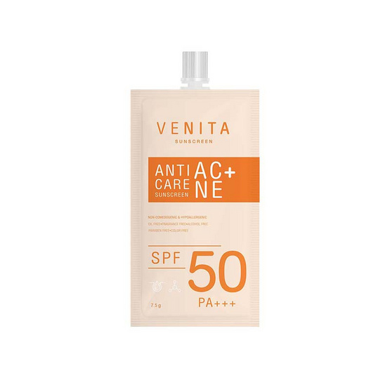 Venita ครีมกันแดด Anti Acne Care Sunscreen SPF50/PA+++ 7.5 มล.