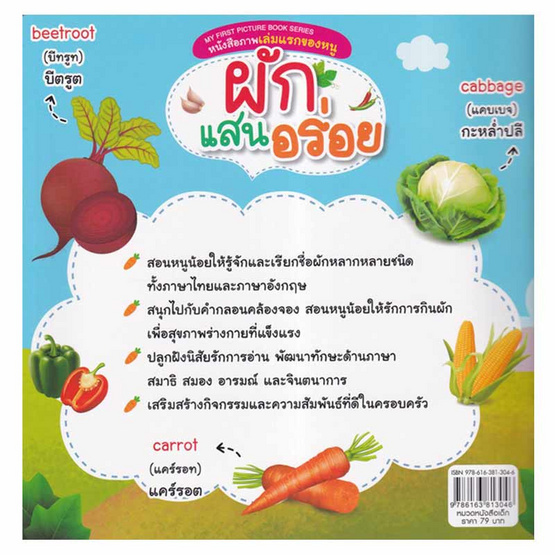 หนังสือ ผักแสนอร่อย หนังสือภาพเล่มแรกของหนู My First Picture Book Series