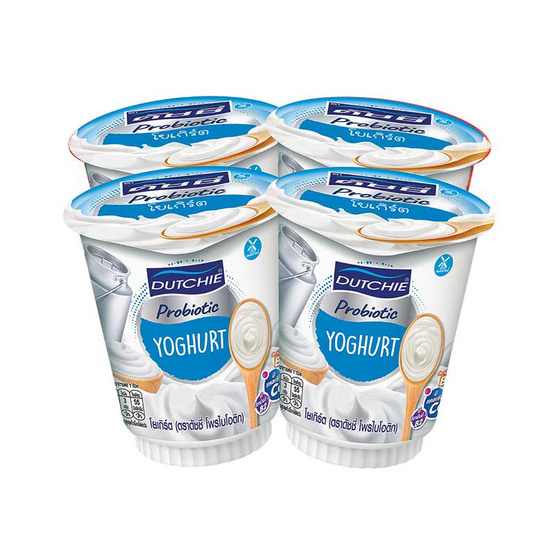 ดัชชี่ โยเกิร์ต โพรไบโอติก ธรรมชาติ 125 กรัม (แพ็ก 4 ชิ้น)