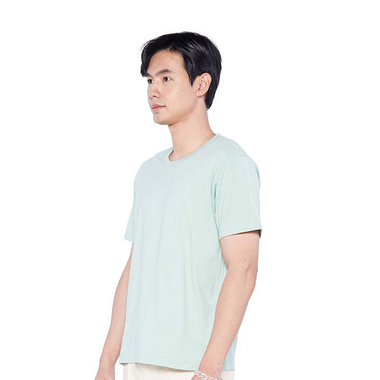 DOUBLE GOOSE เสื้อยืดคอกลม รุ่น Essential สีเขียว