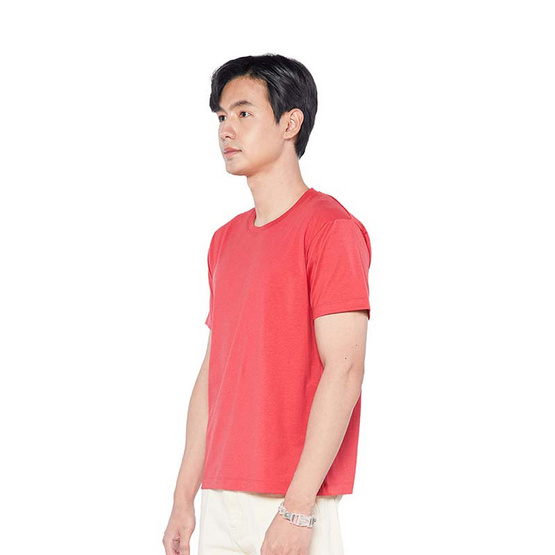 DOUBLE GOOSE เสื้อยืดคอกลม รุ่น Essential สีแดง