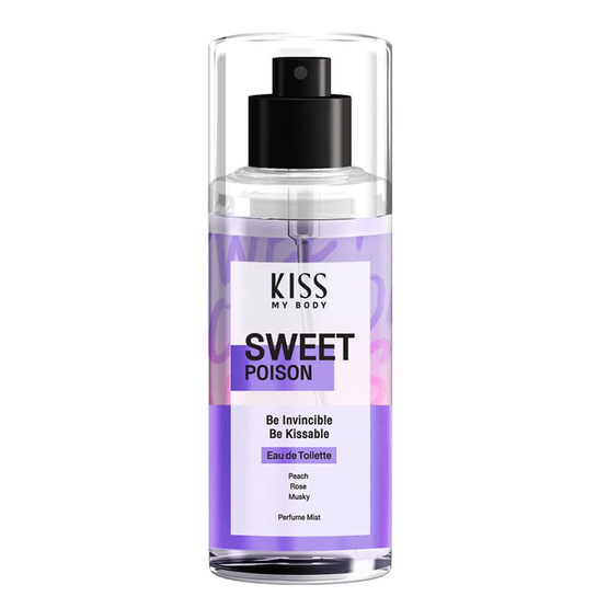 KISS MY BODY สเปรย์น้ำหอม PERFUME MIST SWEET POISON 88 มล. KISS MY BODY สเปรย์น้ำหอม PERFUME MIST SWEET POISON 88 มล.