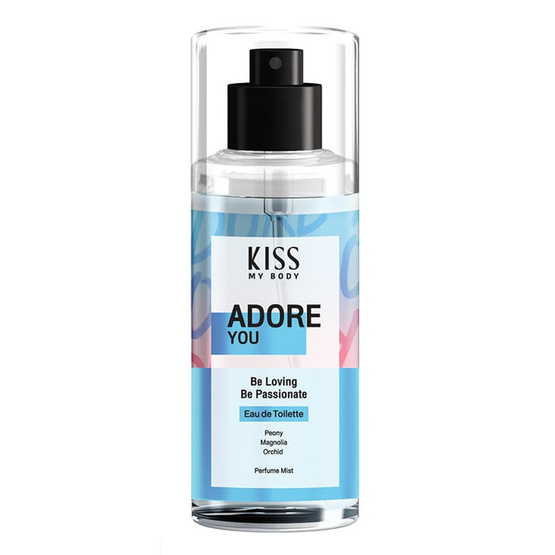 KISS MY BODY สเปรย์น้ำหอม PERFUME MIST ADORE YOU 88 มล. KISS MY BODY สเปรย์น้ำหอม PERFUME MIST ADORE YOU 88 มล.