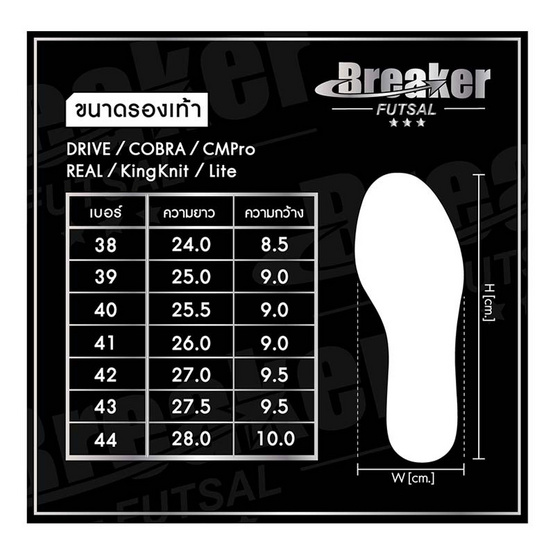 BREAKER รองเท้าผ้าใบ รุ่น KING5