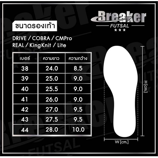 BREAKER รองเท้าผ้าใบ รุ่น PRO7